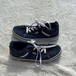 Vans Kids Size 4 Classic Navy Sneakers | Worn Condition Skater Streetwear Staple
